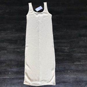ZARA Texture Weave Dress. Midi Dress.